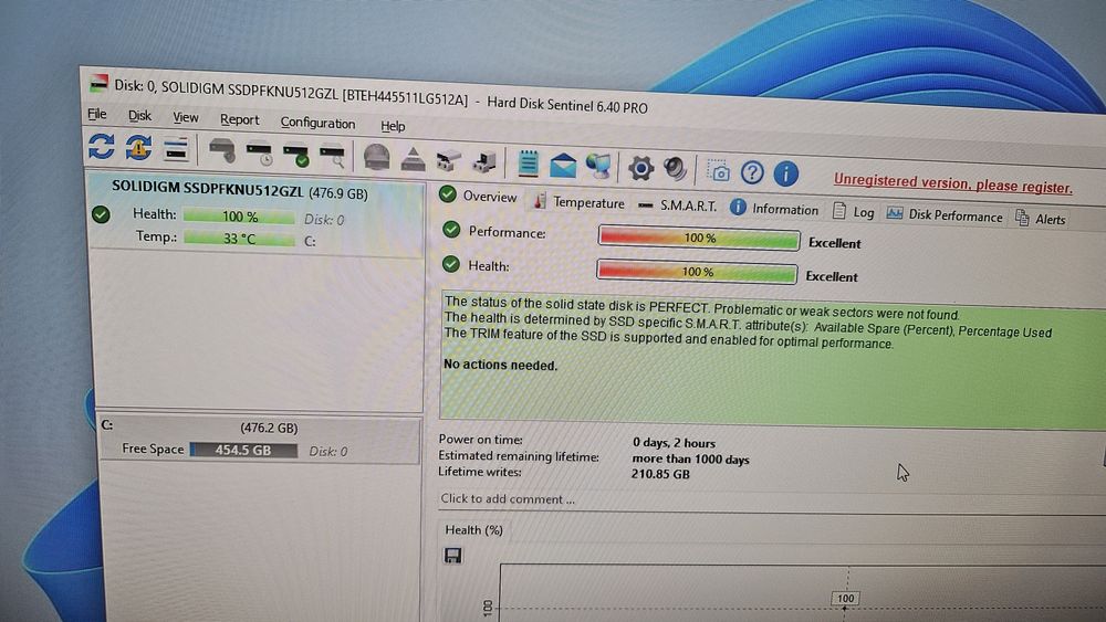 SSD 512GB WD/Solidigm m2 NVMe gen4