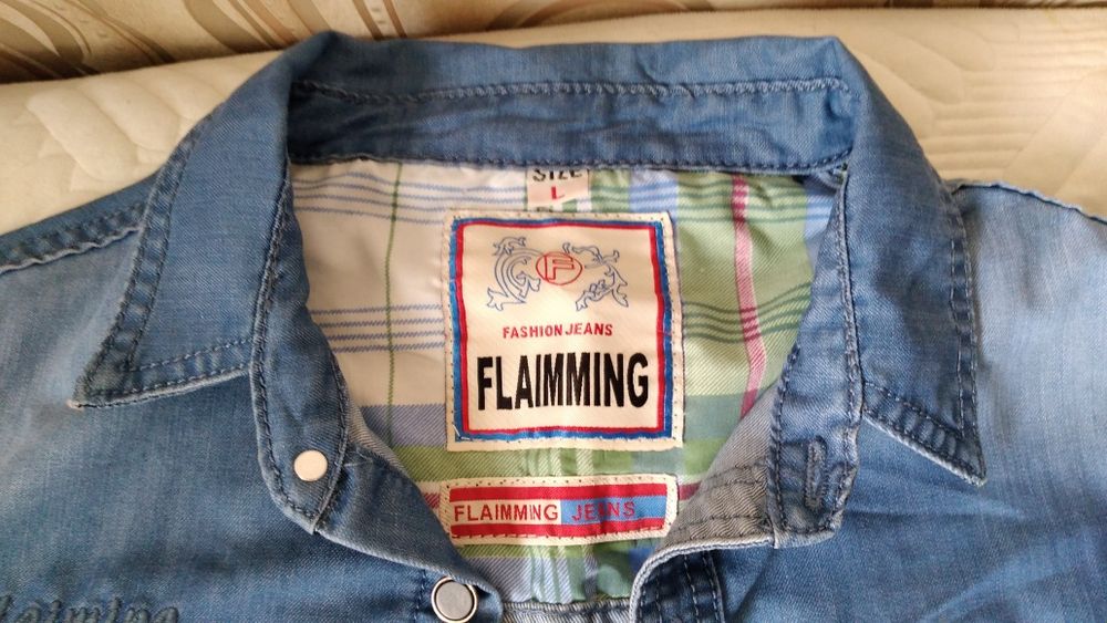 Мужская джинсовая рубашка