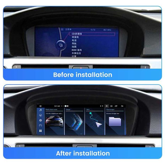 Navigatie BMW E60, E61 ,E63 ,E64 ,E90 , E91 CIC,Android 14, 6G+128GB