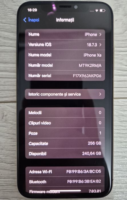 Iphone Xs , 257 GB