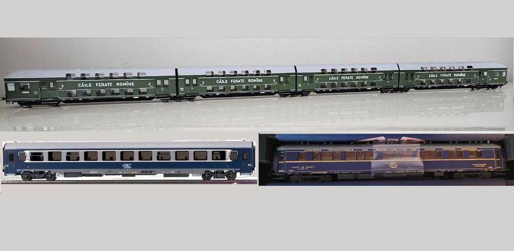 Vagoane CFR de calatori, H0, Rivarossi, AF, LS Models