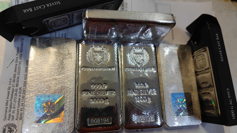 Lingou ARGINT 9999, 1kg, 1000g, Holograma, Sigilat, Pret 7% sub Tavex