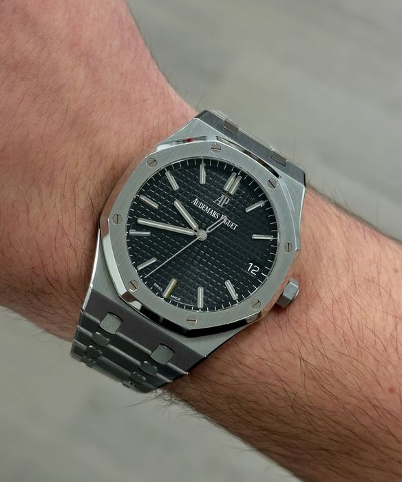 ceas ap royal oak black dial 41,mm