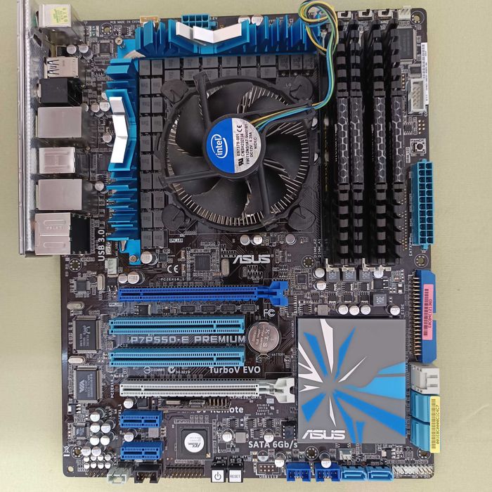 Kit Placa de baza Asus P7P55D-E Premium + Procesor I7 875K + Ram 16 Gb ca NOU soket 1156