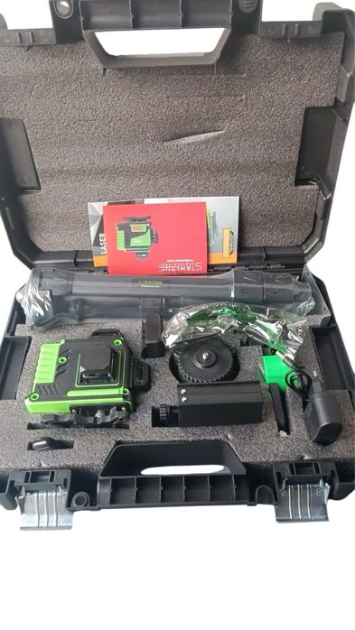 Немски 4D ЛАЗЕРЕН НИВЕЛИР С 16 ЛИНИИ StahlMayer ПОДАРЪК стойка тринога