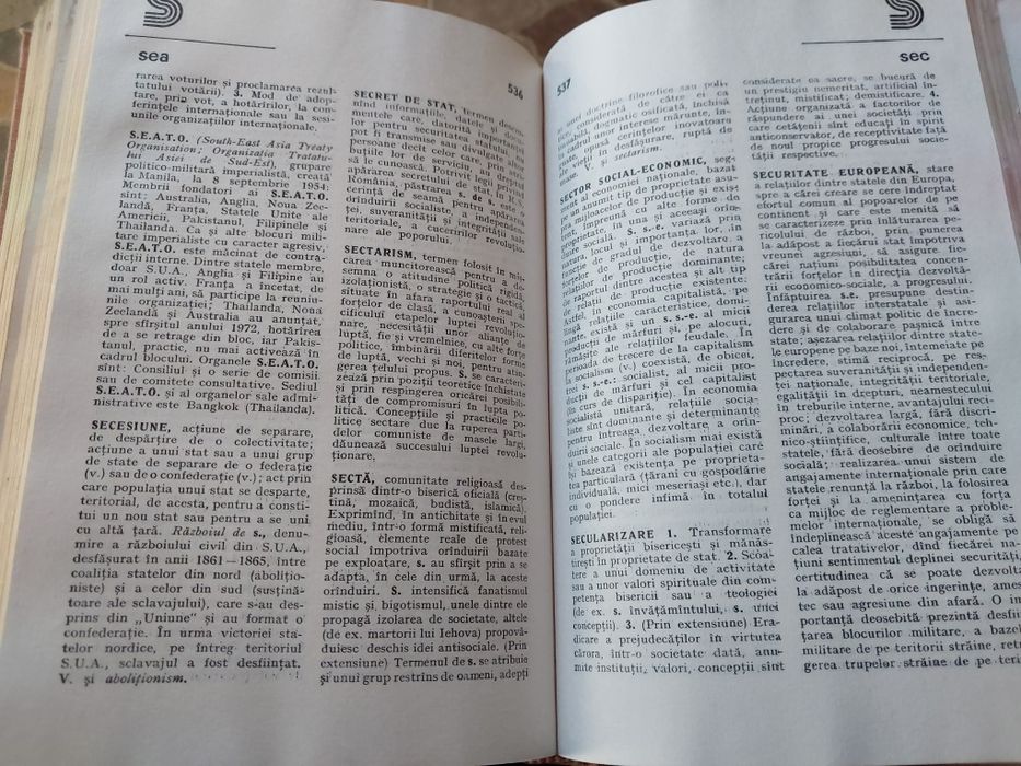Vând „Dicționar Politic”, lucrare de referință