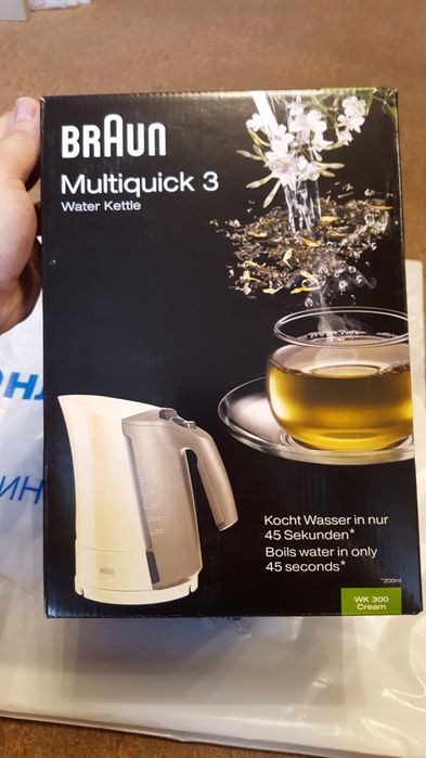 Электрический чайник BRAUN WK500 – стильный, оригинал Braun