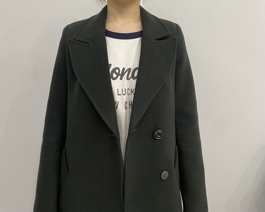 Зеленое, изумрудного цвета Пальто, осень-весна, НЕ оверсайз