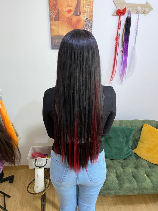 Afroalungire cu extensii sintetice