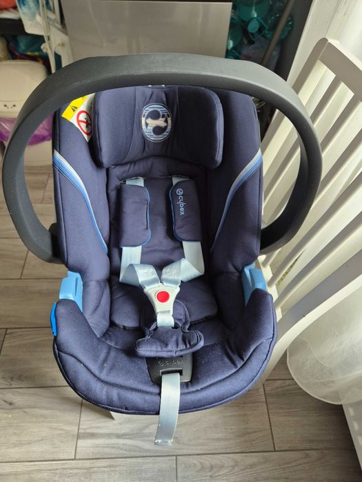 Scoica/scaun auto CYBEX Aton 5 520000163, 3 puncte, 0-13kg, bleumarin-negru+husa vara