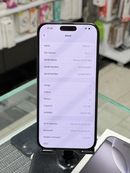 Apple iPhone 16 Pro Max 512GB Black Titanium