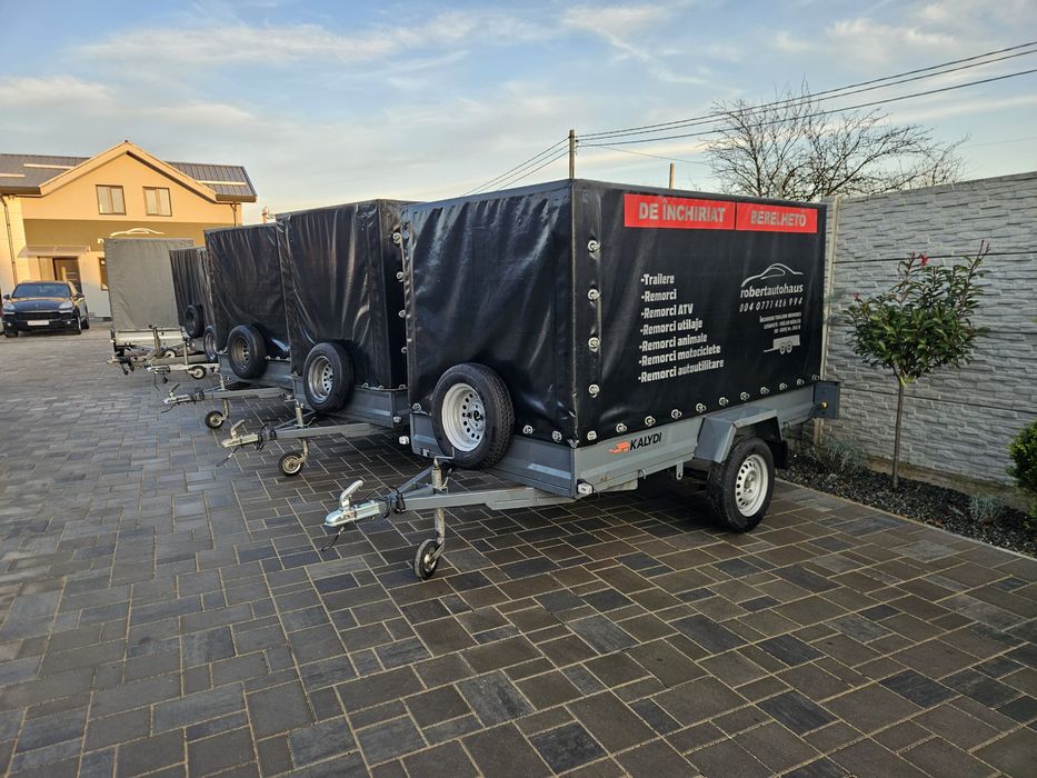 Inchiriez remorca 1 axa  2 axe, 3 axe de 750 kg,2000 kg 3500 kg