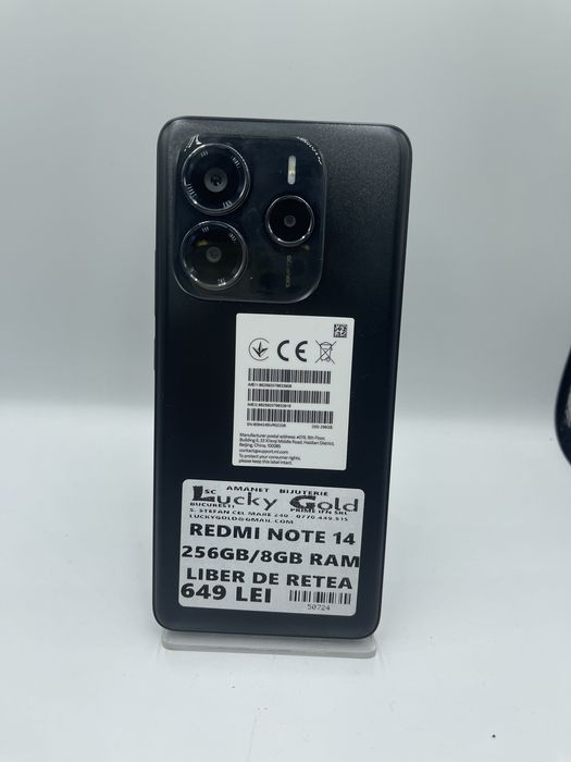 Redmi Note 14 256Gb/8Gb Ram GARANTIE/FACTURA #50724