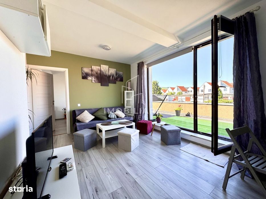 Apartament 2 camere, terasa panoramica, parcare Buna Ziua / Fagului