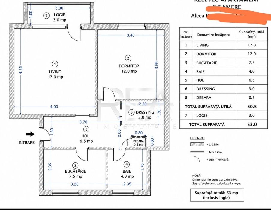 2 Camere Decomandat 53 mp | Centrala Proprie | Loc Parcare |