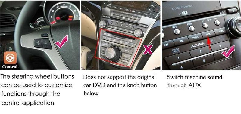 Acura MDX 9" 2007-2013 Андроид Навигация, 9512