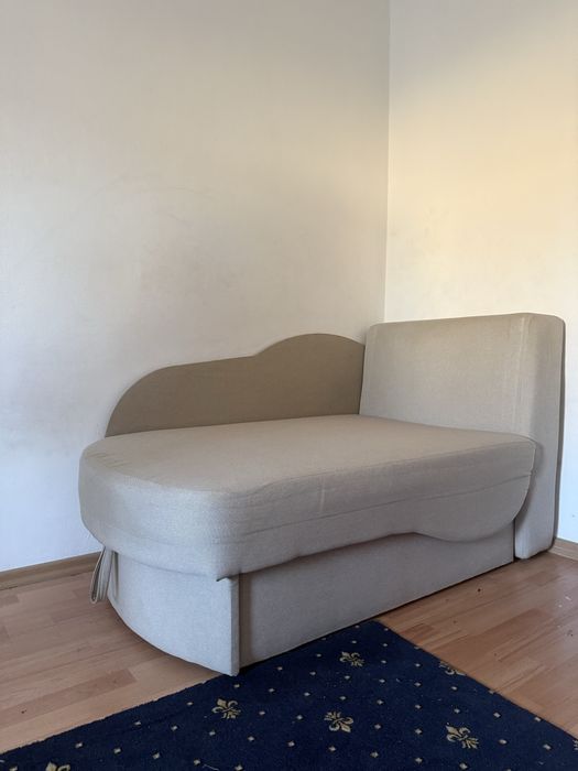 Pat cu lada de depozitare