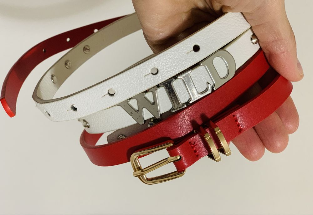 Нов дамски колан естествена  кожа Нови брошки