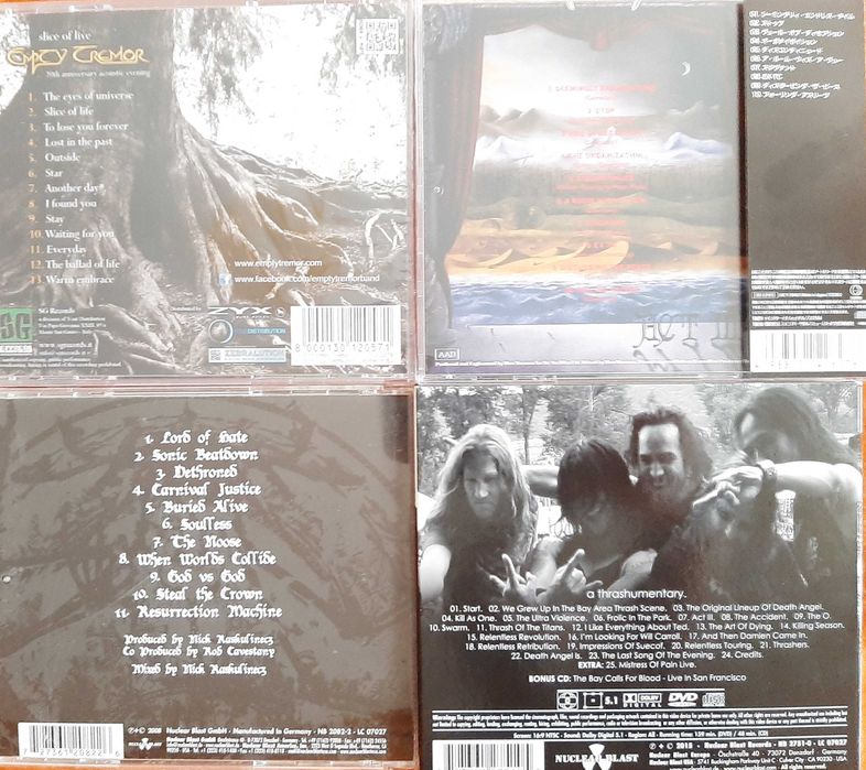 vand CD rock heavy metal: Death Angel, Dreams of Sanity, Primal Fear, Dalriada