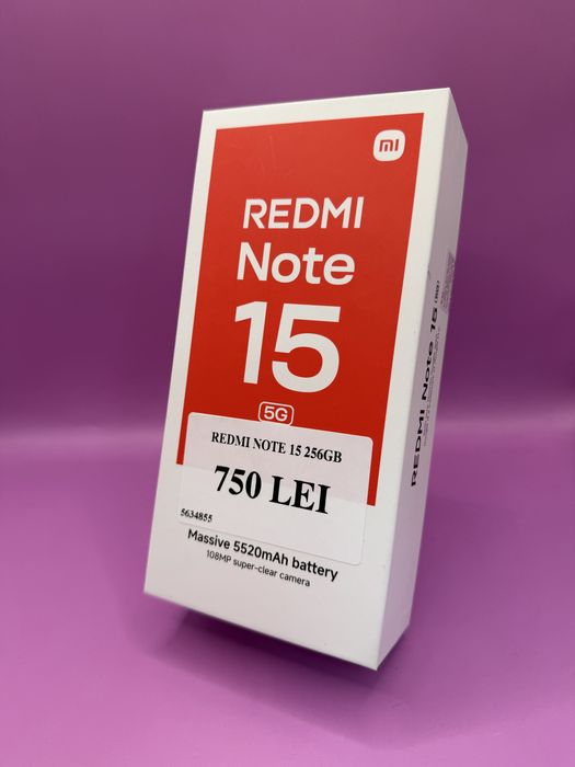 Redmi Note 15 5g 256gb •Matei Amanet Crangasi•56348
