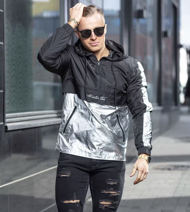 Mister Tee Reflective Windbreaker мъжки анорак ветровка S/M/XL