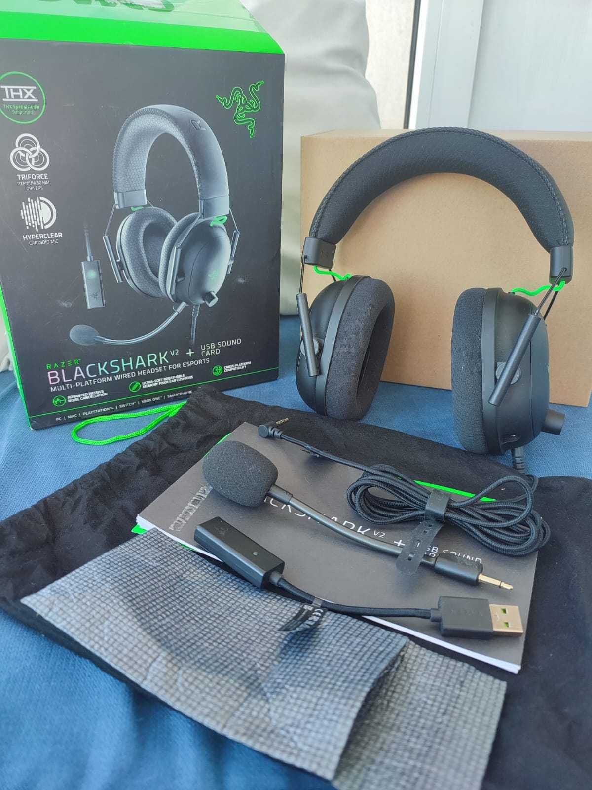 Casti gaming Razer BlackShark V2 USB SoundCard Bucuresti