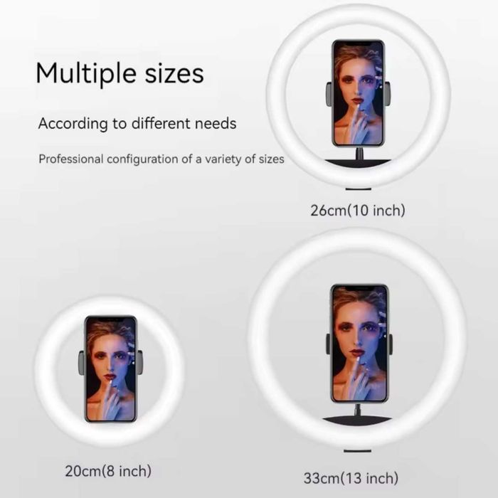 Lampa Circulara LED  TikTok, Youtube Make up - Trepied 210cm Inclus