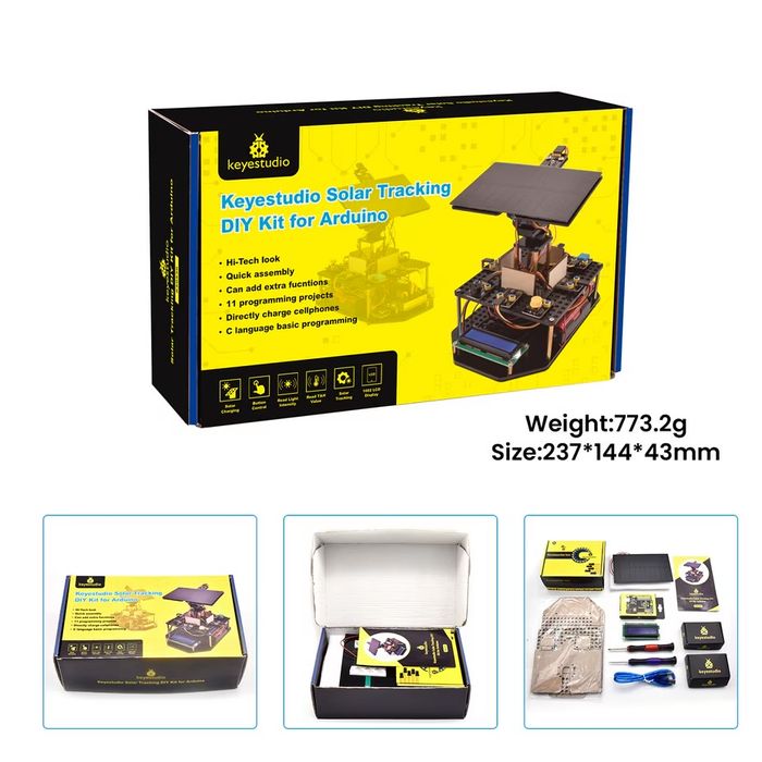 Kit Solar Tracker – Invatare STEM si Incarcare Telefon
