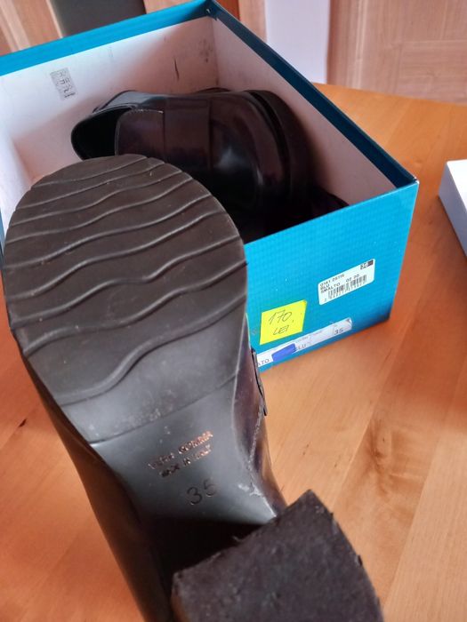 Pantofi piele cu toc