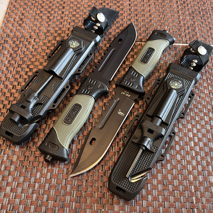 Тактически нож+компас+кремък+точило Байонет CS GO M9  Лов Туризъм