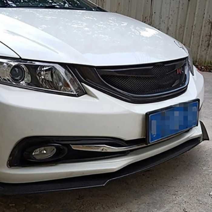 Преден лип спойлер универсален 3 части ЧЕРЕН – нож за броня, тунинг