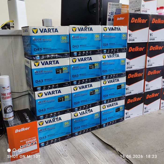 Varta akkumulyatorlari Blue Dynamic, Silver Dynamic, EFB | Dostavka