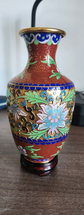 Veche vază cloisonné 16 cm