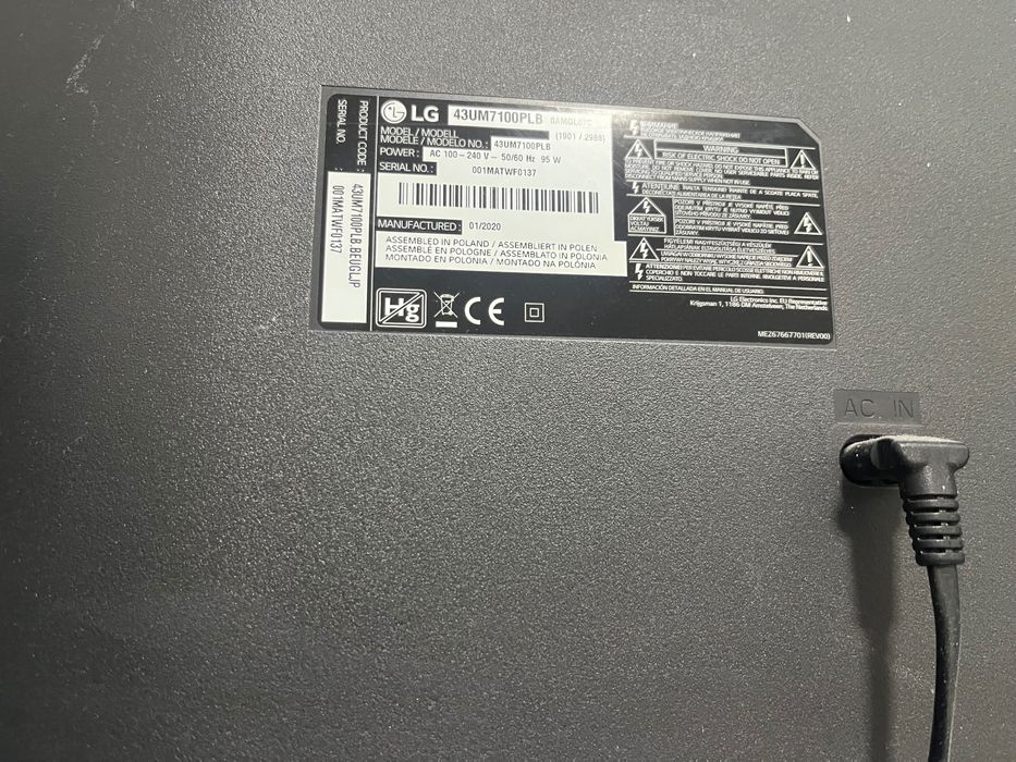 Телевизор за части LG