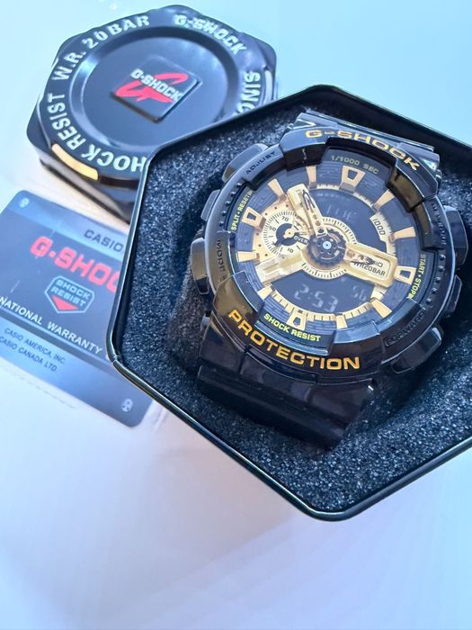 Casio G-Shock GA-110GB-1A Black & Gold- Full Box, Original