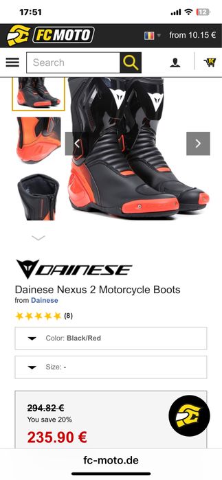 Cizme dainese nexus2
