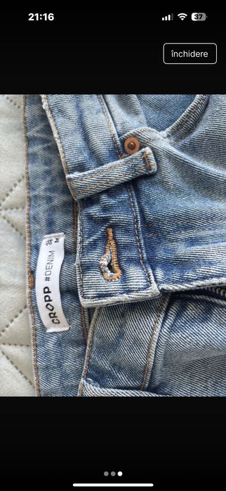 Blugi Cropp, damă în stare foarte bună