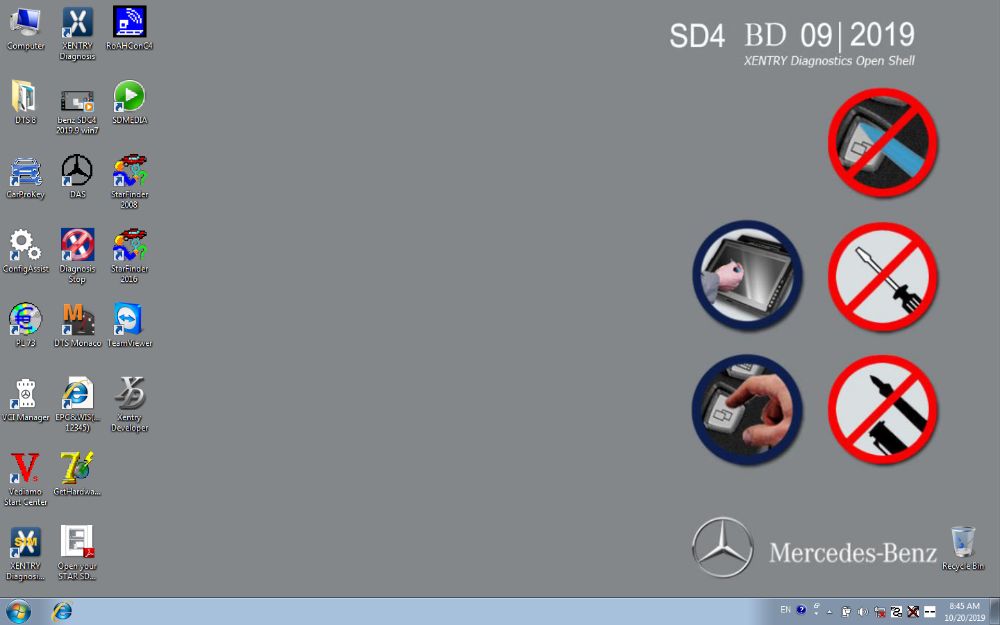 Софтуер за Mercedes Benz Star Diagnosis C4 и C5. DAS Xentry до 9.2024