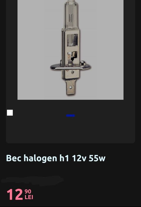 Becuri H1  noi  Ambalate halogen   - donez