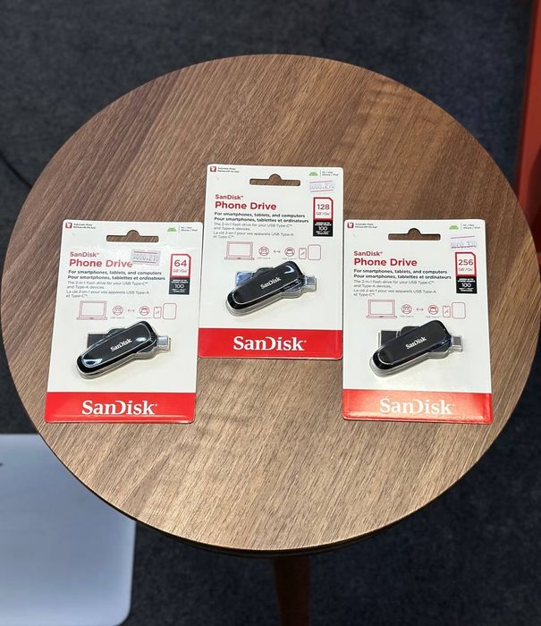 1 Тб, 512, 256, 128, 64, 32 Гб. Флешкa Type-C SanDisk Ultra Dual Drive