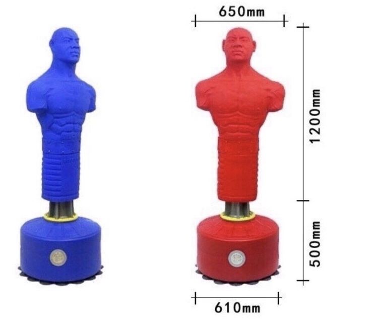 Груша в виде человека. Манекен для отработки ударов Герман красный. Боксерский мешок манекен 
