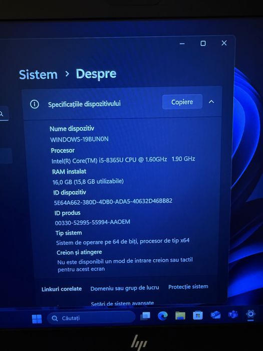 Laptop HP , i5 8Th nou