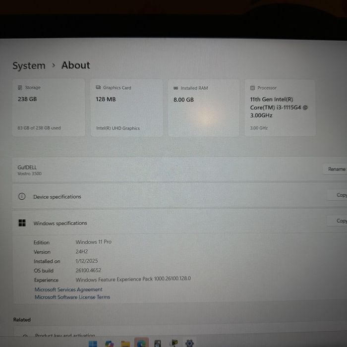 Dell Vostro 3500 11th gen