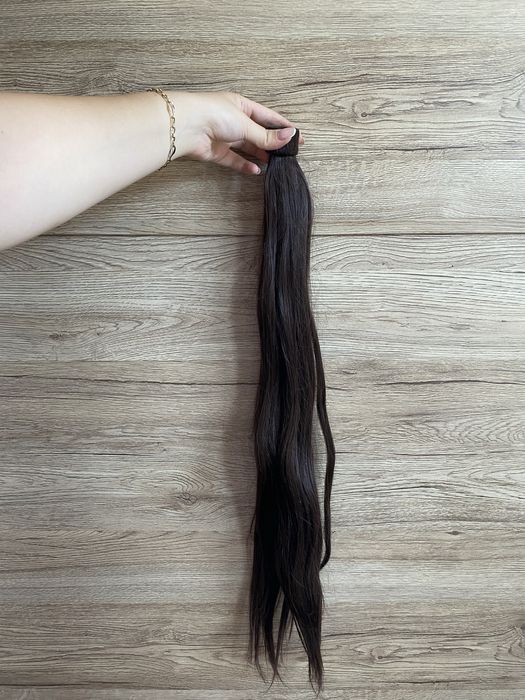 Изкуствена опашка тъмно кестеняв цвят