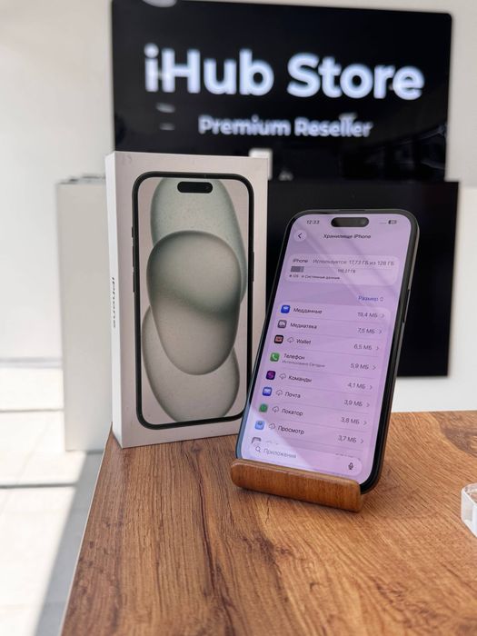 Айфон15•128гб/100%қара