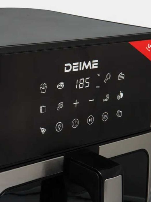 Deime aerogrillari – Yangi modella RA960DV, 10 L, Qora