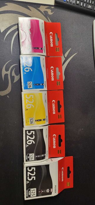 cartuse canon Pixma 6500 originale 526 M.Y.C.BK și 526 BK