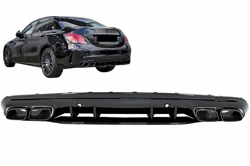 Difuzor cu Tobe Mercedes C-Class W205 S205 (2014-2020) C63S Look