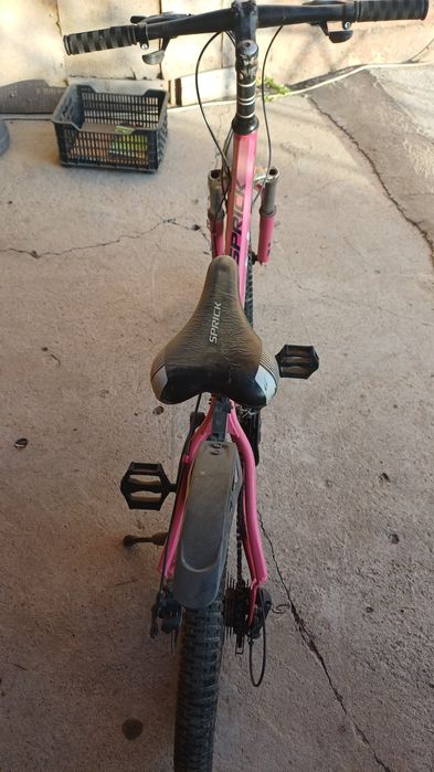 велосипед, розовый