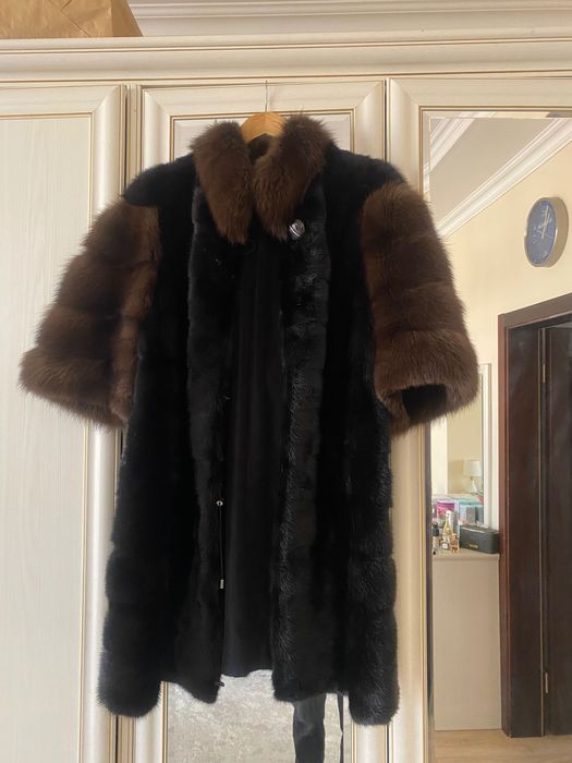 Шуба норковая соболь